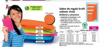 Rajapack Sobre de regalo kraft colores vivos oferta
