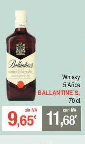 Masymas Whisky 5 años ballantine's oferta