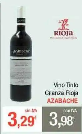 Masymas Vino tinto crianza rioja azabache oferta