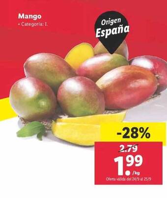 Lidl Mango oferta