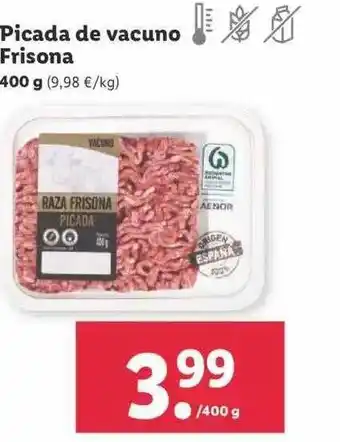 Lidl Picada de vacuno frisona oferta