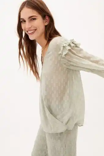 Cortefiel Isla blusa fluida con hilo metalizado oferta