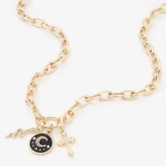 Claire's Gold celestial 16" chain necklace oferta