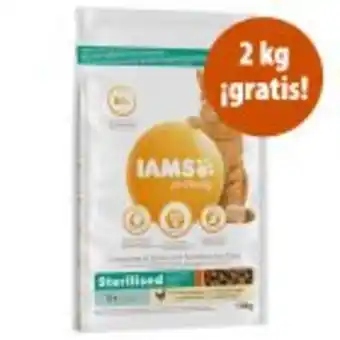 Zooplus Iams 10 kg pienso para gatos en oferta: 8 + 2 kg ¡gratis! oferta