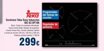 FROIZ Encimera Teka Easy Inducción IBC 63 BF100 oferta