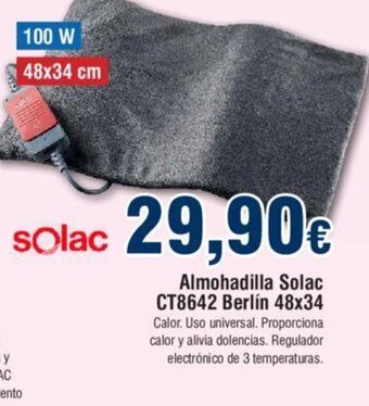 FROIZ Almohadilla Solac CT8642 Berlín 48x34 oferta