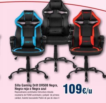 FROIZ Silla Gaming Drift DR50B Negra, Negra Roja o Negra Azul oferta