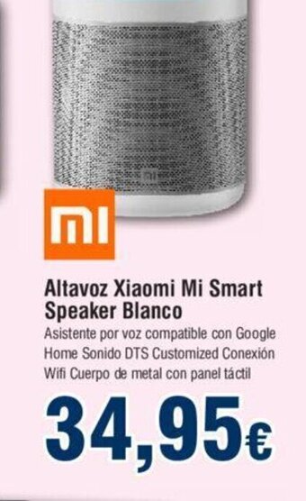 FROIZ Altavoz Xiaomi Mi Smart Speaker Blanco oferta