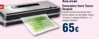 FROIZ Envasadora Vacío Taurus Vacpack oferta
