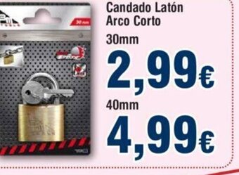 FROIZ Candado Latón Arco Corto oferta