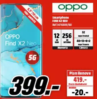 MediaMarkt oppo smartphone Find X2 Neo oferta