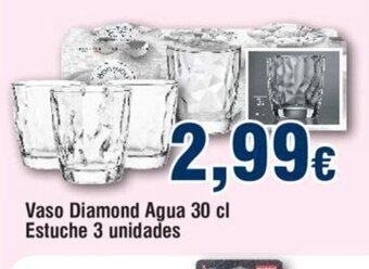 FROIZ Vaso Diamond Agua 30 cl Estuche 3 Unidades oferta