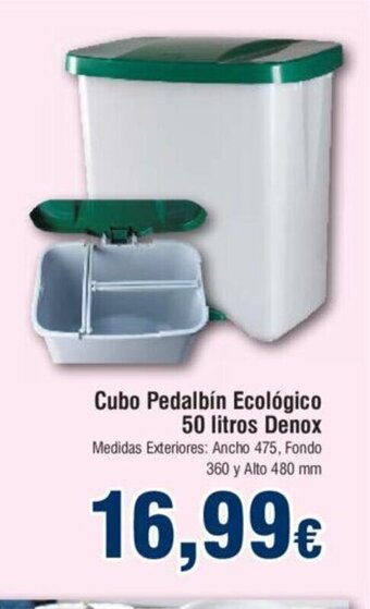 FROIZ Cubo Pedalbin Ecológico 50 Litros Denox oferta