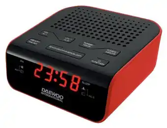 MediaMarkt Radio despertador - daewoo dcr-46 rojo oferta