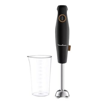 MediaMarkt Batidora de mano - moulinex eco respect dd46e810, 600 w, 0.8 l, 2 velocidades, 4 cuchillas powelix, negro oferta