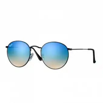 Sabina - rb3447 round metal 002/4o shiny black mirror gradient blue oferta