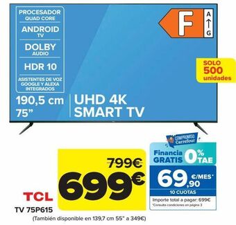 Carrefour Tcl tv 75p615 oferta