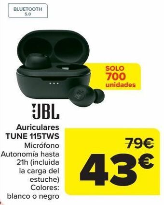 Carrefour Jbl auriculares tune 115tws oferta