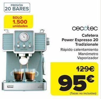 Carrefour Cafetera power espresso 20 tradizionale cecotec oferta