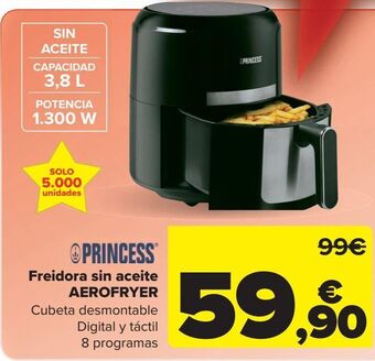 Carrefour Freidora sin aceite aerofryer princess oferta