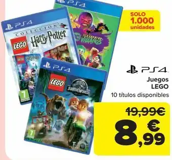 Carrefour Juegos lego ps4 oferta