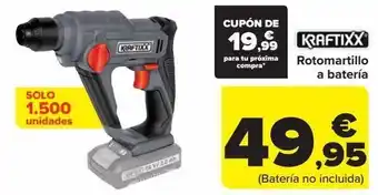 Carrefour Rotomartillo a batería kraftixx oferta