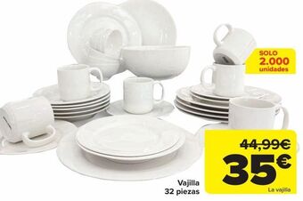 Carrefour Vajilla 32 piezas oferta