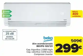 Carrefour Aire acondicionado behpg 120/121 beko oferta