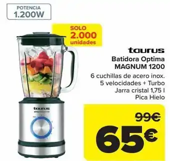 Carrefour Batidora optima magnum 1200 taurus oferta