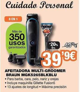 Expert Afeitadora multi-groomer braun mgk5265blkblu oferta
