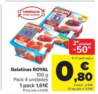 Carrefour Gelatinas royal oferta