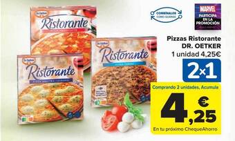 Carrefour Pizzas ristorante dr. oetker oferta
