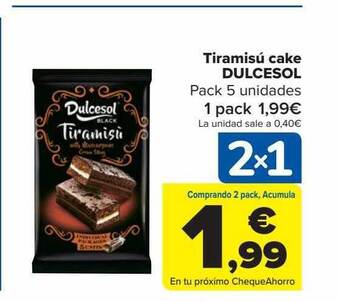 Tiramisú cake dulcesol