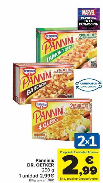 Carrefour Panninis dr. oetker oferta