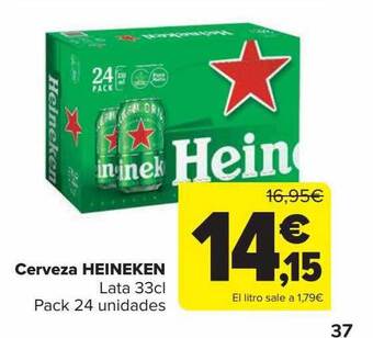 Carrefour Cerveza heineken oferta