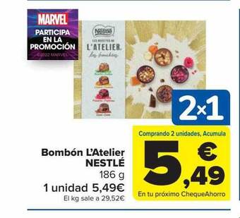 Carrefour Bombón l'atelier nestlé oferta