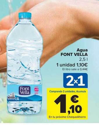 Carrefour Agua font vella oferta