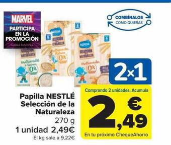 Carrefour Papilla nestlé selección de la naturaleza oferta