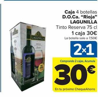Carrefour Caja 4 botellas d.o.ca. oferta