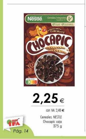 Cash Ifa Cereales nestle chocapic caja oferta