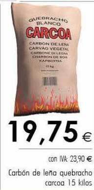 Cash Ifa Carbón de leña quebracho carcoa oferta