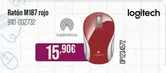 MR Micro Ratón m187 rojo logitech oferta