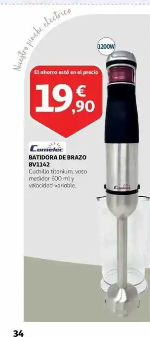 Alcampo Comelec batidora de brazo bv1142 oferta
