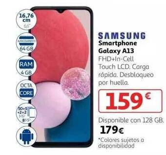 Alcampo Samsung smartphone galaxy a13 oferta