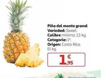 Alcampo Piña del monte granel oferta