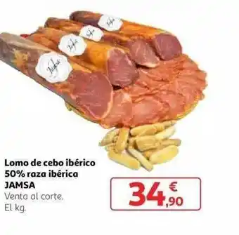 Alcampo Lomo de cebo ibérico 50% raza ibérica jamsa venta al corte el kg oferta