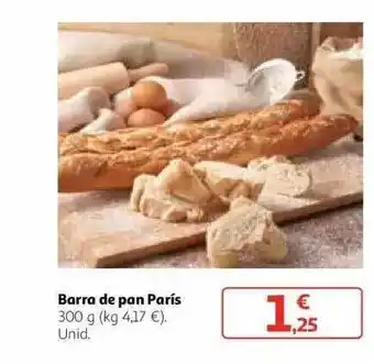 Alcampo Barra de pan parís oferta