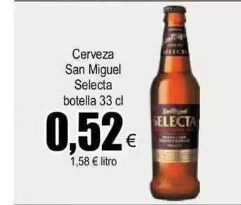 FROIZ Cerveza san miguel selecta oferta