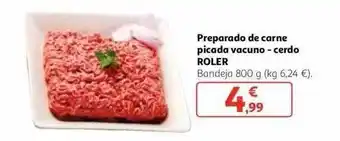 Alcampo Preparado de carne picada vacuno - cerdo roler bandeja oferta