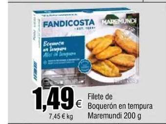 FROIZ Filete de boquerón en tempura maremundi oferta